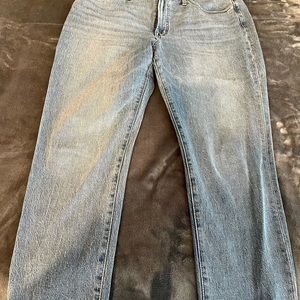 Blue high waisted Madewell jeans